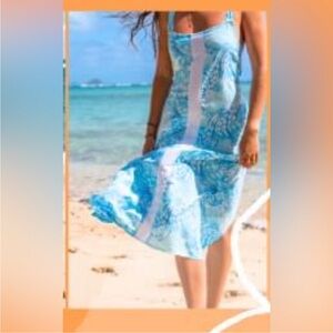 Lilibridge | NWT The Blue Tropics Midi Dress from Beachly